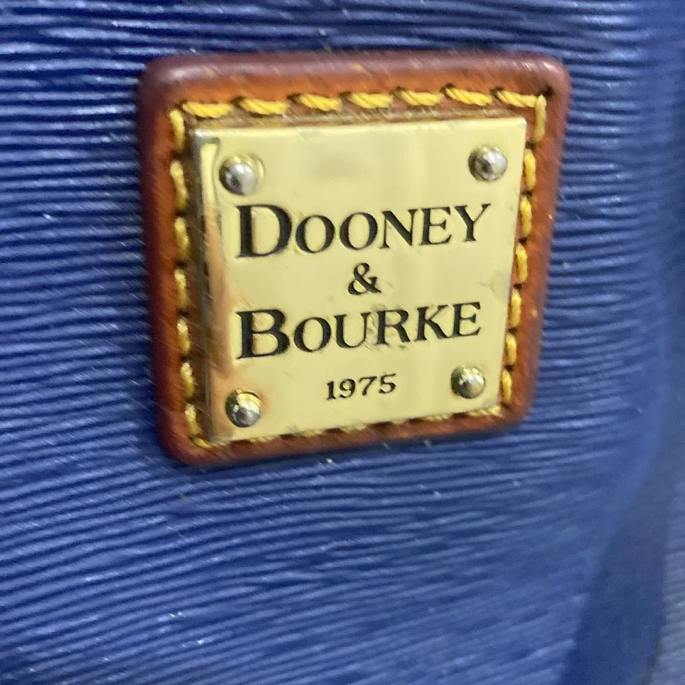 Dooney & Bourke Eva Cork Satchel Shoulder/ Handbag Bag in Navy - Picture 3 of 17